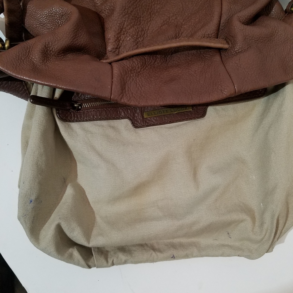 Elliott Lucca Brown Leather Hobo Bag - Picture 15 of 16